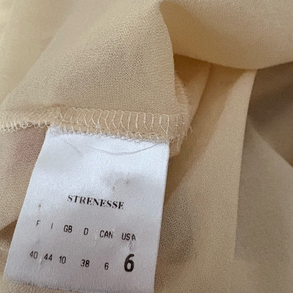 Women's Strenesse by Gabriele Strehle Button Down Silk Blouse - Size 6 - Picture 7 of 8